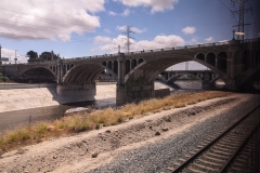 Water in LA river! A rare thing...