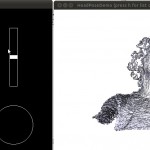 left: GEM Window, right: head pose estimation by G.Fanelli