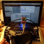 Low-Budget headtracker mounted on headphones